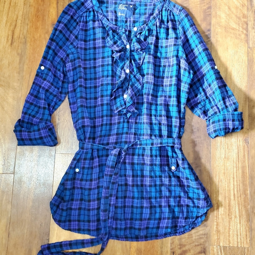 • AE • Plaid Dress •